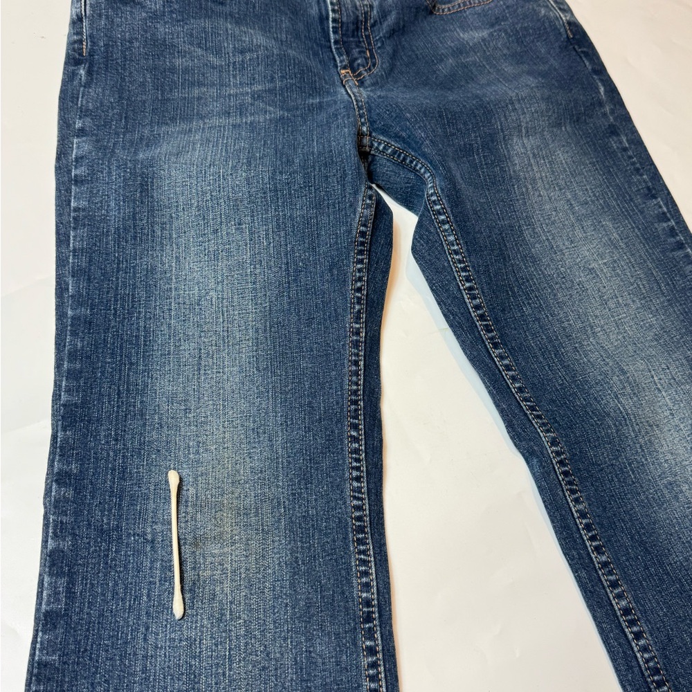 Express Jeans Low Rise Flare Chelsea Wash Denim Size 4 - Picture 6 of 7